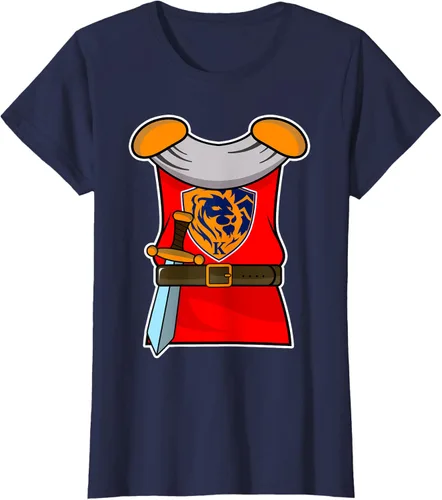 Vista 31 de Disfraz medieval de caballero de Halloween para adultos y niños, Negro, S