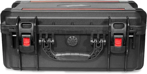 Vista 3 de Funda rígida impermeable con inserto de espuma personalizable para bricolaje, 19 x 14 x 8 pulgadas