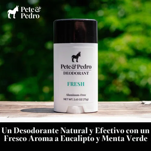 Vista 3 de Pete & Pedro Desodorante natural fresco sin aluminio aroma a eucalipto 2.65