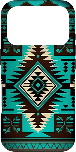Vista 30 de South West Turquoise Native American Aztec Pattern Case for iPhone 17