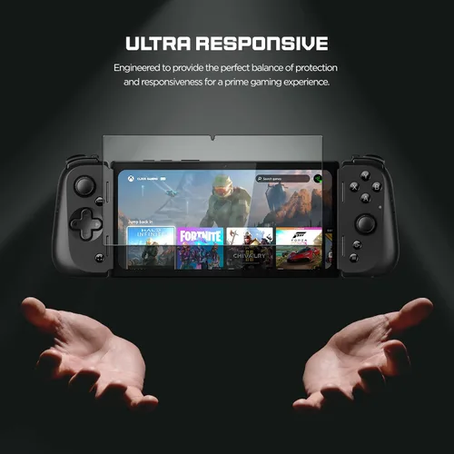 Vista 2 de magglass Protector de pantalla mate para Razer Edge - Protector de pantalla de vidrio templado antirreflejos (consola de juegos portátil Android)