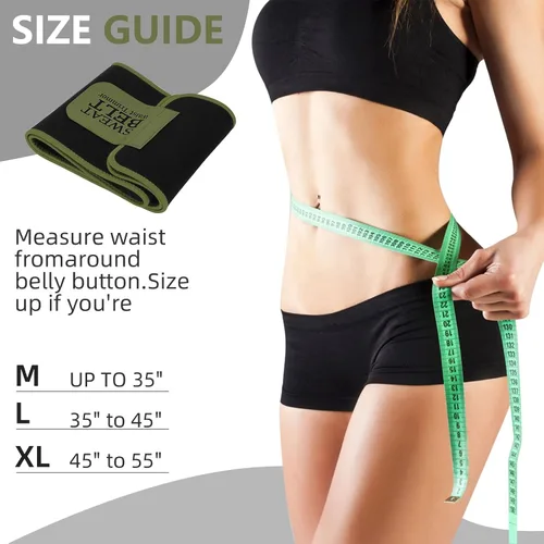 Vista 2 de ZPP Entrenador de cintura para mujeres y hombres, banda de sudor de neopreno, cinturón reductor de cintura adelgazante para entrenamiento