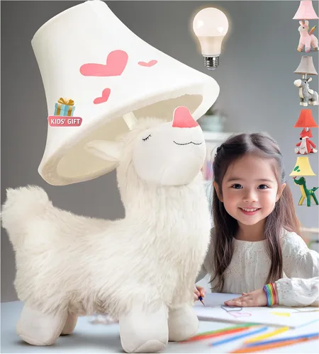 Vista 18 de Lámpara infantil de dinosaurio para dormitorio de niños, 27 pulgadas, lámpara de niños para habitación de niños, bonitos regalos de Navidad, regalos