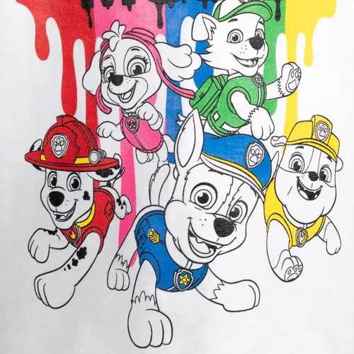 Vista 6 de Paw Patrol Chase Rubble Everest Skye Marshall Raglan - Conjunto de camiseta y pantalones cortos de malla