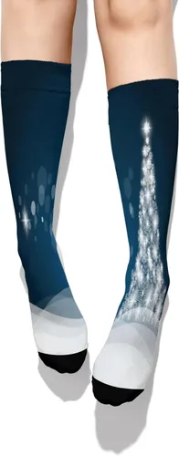 Vista 4 de Gyapuk Calcetines de compresión de moda para mujer, calcetines deportivos acolchados para correr