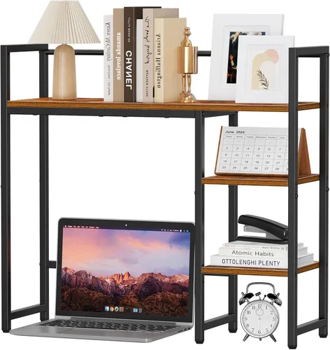 Vista 15 de Snughome Estante de Escritorio, Gabinete de Escritorio de 38.6" para Monitor de Computadora, Estante Organizador de Escritorio, Estante