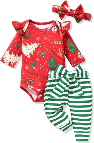 Vista 17 de Aalizzwell Conjunto de mameluco acanalado para bebé recién nacido prematuro para otoño e invierno