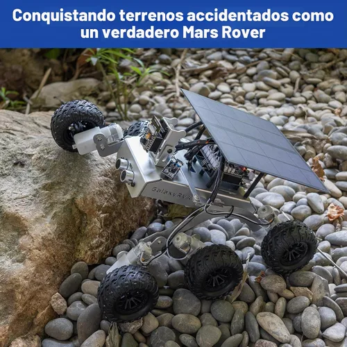 Vista 5 de Kit de rover de Marte SunFounder GalaxyRVR, kit de auto robot con video inteligente compatible con Arduino Uno R3 con ESP32 CAM para imágenes FPV