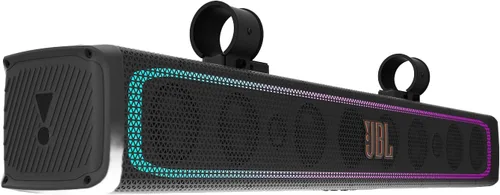 Vista 10 de JBL RallyBar S - Barra de sonido universal Bluetooth de 21" para vehículos exteriores con amplificador RMS de 150W integrado, IP66 resistente al