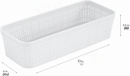 Vista 7 de Simplify Juego organizador de 6 piezas Contenedores de varios tamaños Multiuso Oficina Escritorio Dormitorio Baño Cesta