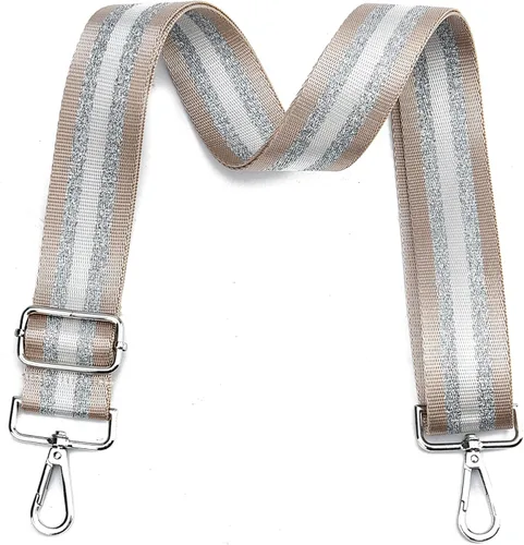 Vista 13 de LVYOUME Correa para bolso, accesorios plateados, correas anchas para bolsa, correa de hombro ajustable para bolsos