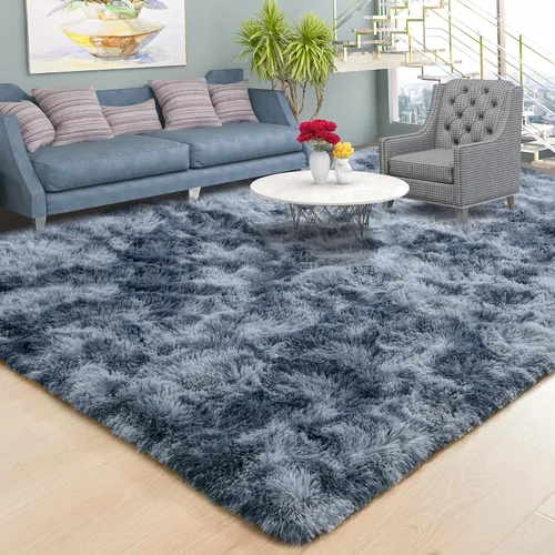 Vista 25 de Foxmas Alfombras de Área Suaves y Esponjosas para Dormitorio, Habitación de los Niños, Alfombra de Guardería de Felpa Peluda, Alfombras Peludas