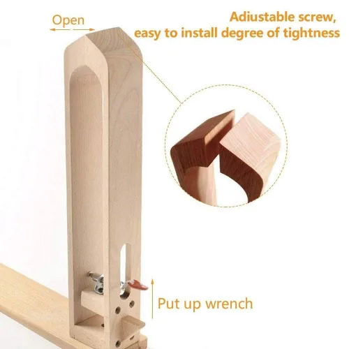 Vista 3 de Poni de costura de cuero, mesa de madera escritorio pony caballo abrazadera para bricolaje cuero