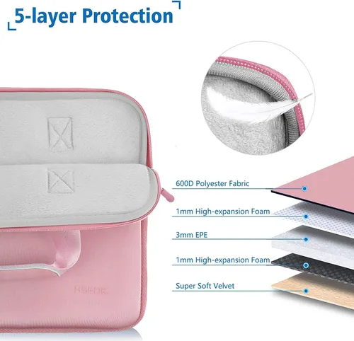 Vista 4 de Hseok P01k01 - Funda de neopreno para portátil de 15 pulgadas con funda
