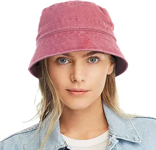 Vista 14 de Sombrero de pescador de algodón lavado de lona para mujer, estilo pescador, verano, playa, sol