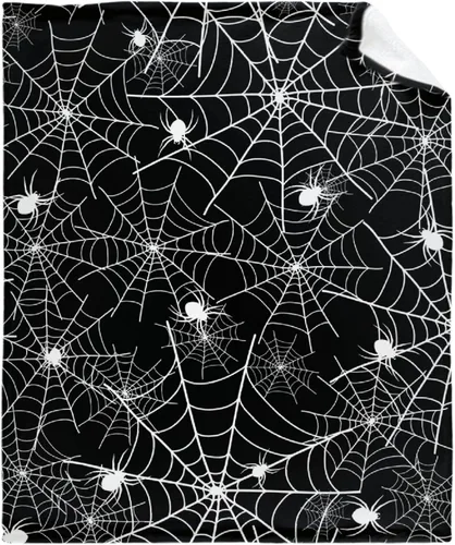 Vista 17 de Manta de Halloween para bebé, diseño de calabaza, fantasma, telaraña, súper suave, manta acogedora para recién nacido, manta de recepción para bebé