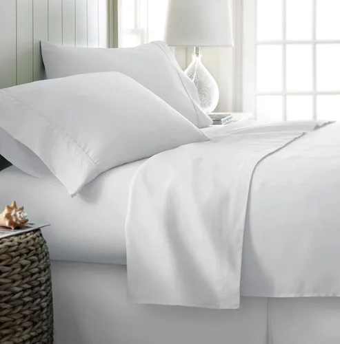 Vista 10 de Elegant Decor Juego de sábanas de lujo de 4 piezas de microfibra súper suave de 15-17 pulgadas de profundidad de 15-17 pulgadas de profundidad
