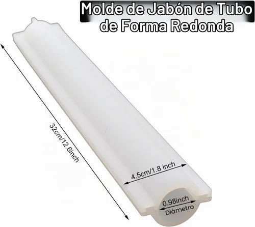 Vista 4 de EchoDone Tubo redondo Columna Silicona Jabón Vela Molde Insertar Jabón Suministros Molde de Silicona para Jabón Cilindro Insertar Jabón