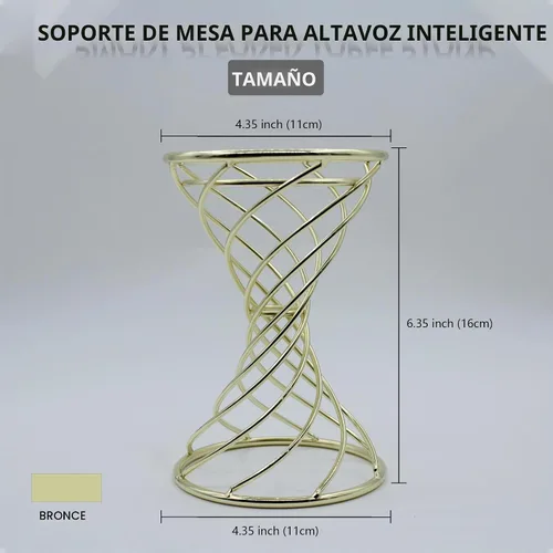 Vista 7 de Dutiplus Soporte decorativo de mesa con altavoz inteligente para Echo Dot 3ª/4ª/5ª generación, Echo 4ª/5ª generación, Echo Glow, Apple Homepod Mini