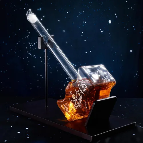 Vista 2 de Regalos vikingos para hombres, papá, padre: decantador grande de whisky y vino Thor Mjölnir, regalo de cumpleaños nórdico de hija, hijo, esposa