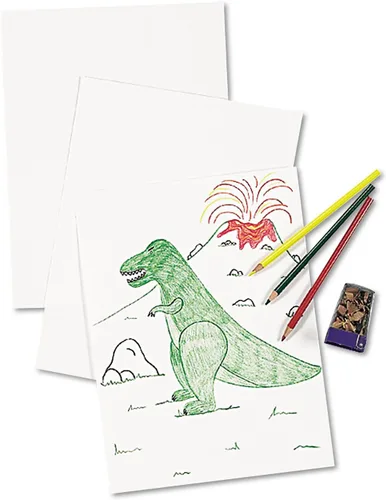 Vista 10 de Papel de dibujo Pacon, color blanco, peso medio, 9" x 12", 500 hojas