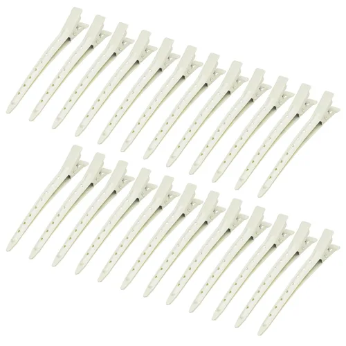Vista 46 de 24 Paquetes de Pinzas Pico de Pato, Bantoye 2.75 Pulgadas Pinzas de Cocodrilo Rizadoras de Metal Antioxidante con Agujeros para Peinado del Cabello