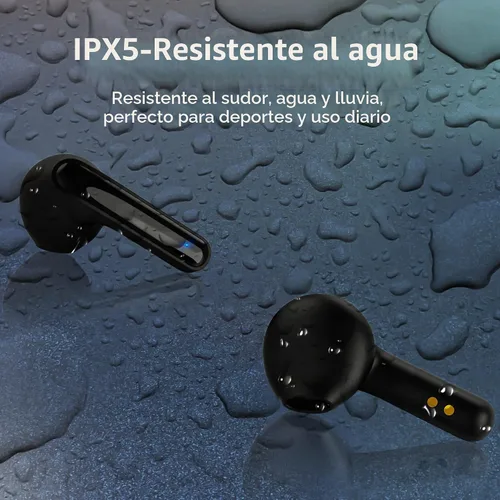 Vista 4 de Auriculares inalámbricos Bluetooth, nuevos auriculares inalámbricos para niños 2024 con reducción de ruido Bluetooth 5.1, impermeables, auriculares