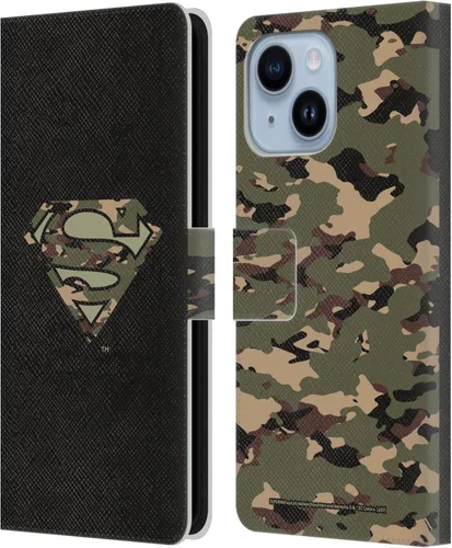 Vista 135 de Head Case Designs Funda de piel con licencia oficial de Superman DC Comics con logotipos negros y rojos compatible con Apple iPhone 11