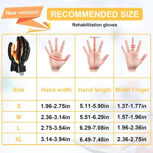 Vista 7 de Guantes de robot de rehabilitación para recuperación de hemiplejía de mano, equipo de terapia de trazos de guante robótico de rehabilitación