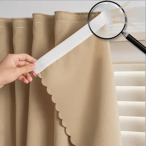 Vista 18 de Cortinas autoadhesivas, sin taladrar, sin varilla, cortinas opacas fáciles de instalar para persianas de ventana, dormitorio