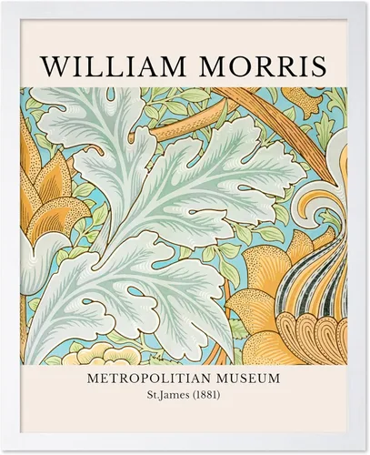 Vista 37 de Poster Master Impresión Vintage del Ladrón de Fresas - Póster Retro de William Morris - Arte de Patrón Floral - Regalo para Hombres y Mujeres