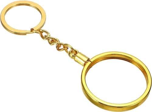 Vista 7 de PATIKIL AA Coin Holder Keychain, Round Medallion Holder with Metal Key Ring for AA Coin Medallion