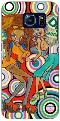 Vista 10 de MSOJ1C-ABWH-151-M827 Cute Dancers, Circle and Yellow Back Design by Artwork/for Xperia J1 Compact D5788/MVNO Smartphone (SIM Free Device)