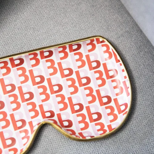 Vista 6 de COLLECTIVE HOME - Bandeja de joyería de letras metálicas, almacenamiento de joyas con monograma, plato decorativo para gafas, anillos, aretes
