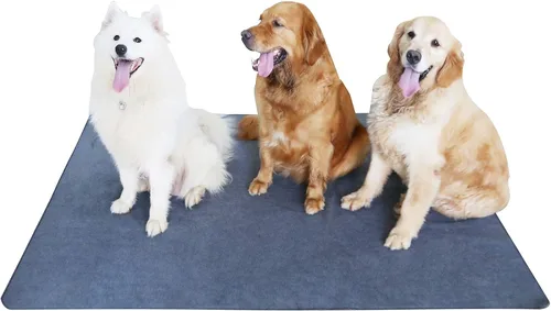 Vista 11 de Peepeego Paquete de 2 Almohadillas para Perros de 36x36 Lavables y Peine para Perros Gratis, Almohadillas Reutilizables para Cachorros con Absorción