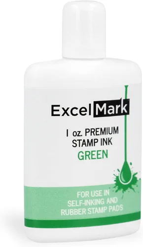 Vista 10 de ExcelMark Premium - Tinta de recambio para sellos autoentintados - 1 onza (Negro)