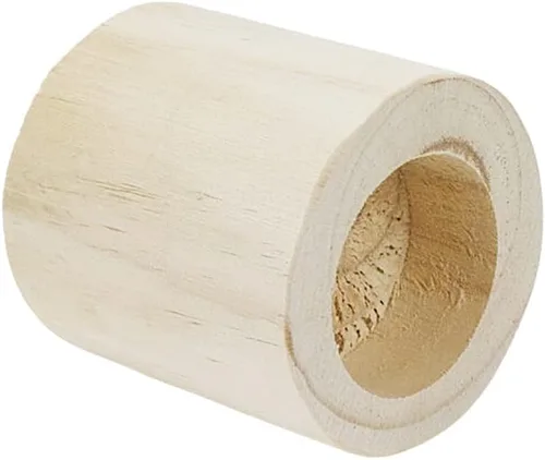 Vista 4 de 4 elevadores cilíndricos de madera para sofá, silla, mesa Inner Dia.1.69",Increase Height 2",Wooden Solid Original Color,DIY