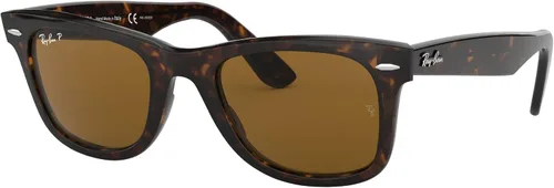 Vista 2 de Ray-Ban RB2140 Original Wayfarer Gafas de sol cuadradas polarizadas, Negro, tortuga