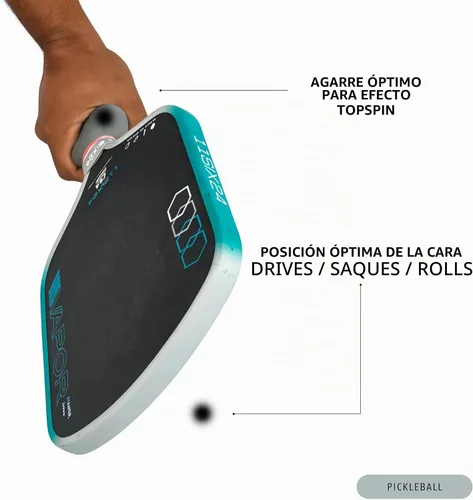 Vista 7 de Ayuda de entrenamiento de pickleball diseñada para potencia, precisión y control Herramienta de agarre multiposición Mejora la comodidad