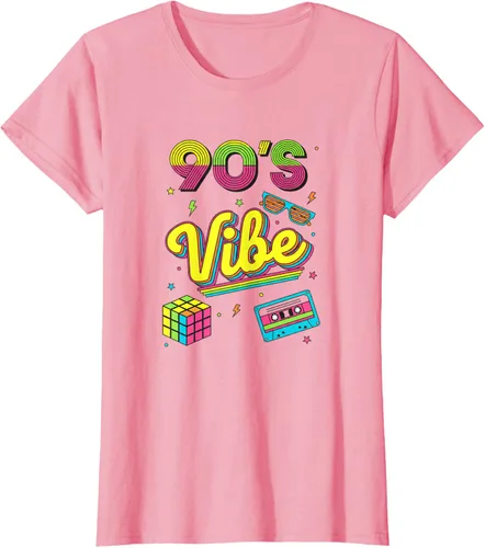Vista 11 de 90s Nostalgia Retro Apparel - 90'S Vibe Retro T-Shirt Negro