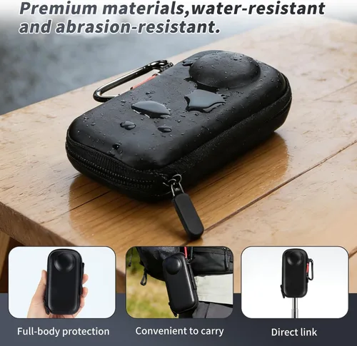 Vista 5 de Kit de protección de cámara para insta 360 X4 Air Accesorios Incluye-Protector de pantalla/Protector de lente/cubierta protectora de silicona/funda