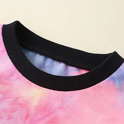 Vista 3 de Betusline Conjunto de ropa deportiva recortada de 2 piezas para niñas, 4T a 14 años