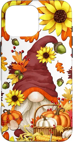 Vista 19 de Hello Fall Sunflower Gnome Pattern for Women Cute Autumn Case for iPhone 17