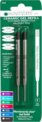 Vista 9 de Monteverde® Capless Gel Refills to Fit Parker