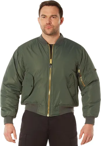 Vista 4 de Rothco Enhanced Nylon Bomber Jacket Flight Style Cold Weather Winter Coat
