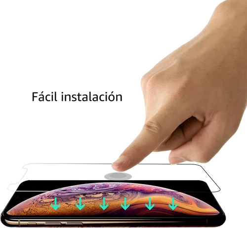 Vista 6 de Ailun - Protector de pantalla Apple iPhone 11 Pro/iPhone Xs/iPhone X, pantalla de 5.8 pulgadas, vidrio templado 2.5D, para la mayoría de las fundas
