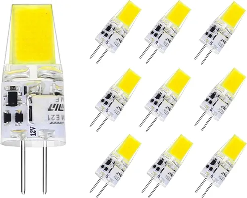 Vista 12 de Bombilla LED G4 regulable de 12 V, 24 V, tipo JC, equivalente a halógeno T3 G4 de 20 a 30 W, 2700 K blanco cálido, base G4 de dos pines, 300 lm