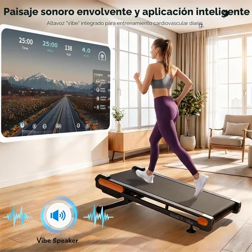 Vista 5 de Vitalwalk Walking Pad with Incline Portable Treadmills for Home Small Space