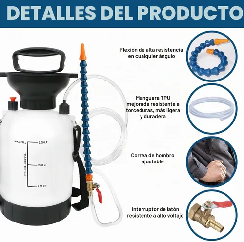 Vista 3 de Bomba de fluido de transmisión 3L, bomba manual de fluido de transmisión de automóvil, bomba de aceite de transmisión, para camiones automotrices