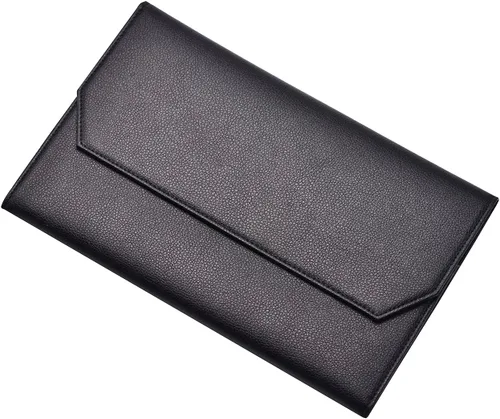 Vista 6 de Lanxivi Estuche para pluma estilográfica Negro Gris Café Estilo PU Cuero 48 12